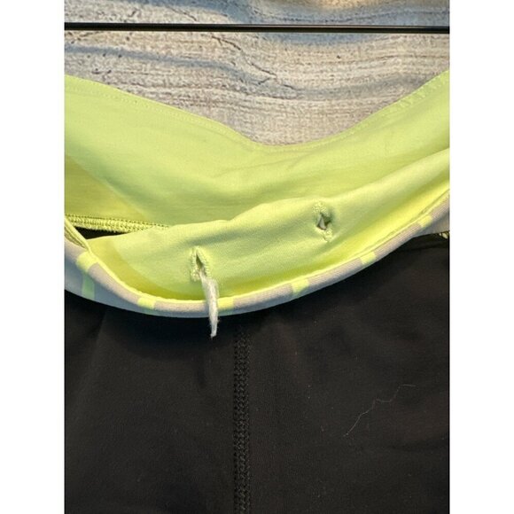 Lululemon Pace Crop Deauville Stripe Clear Mint - Picture 3 of 3